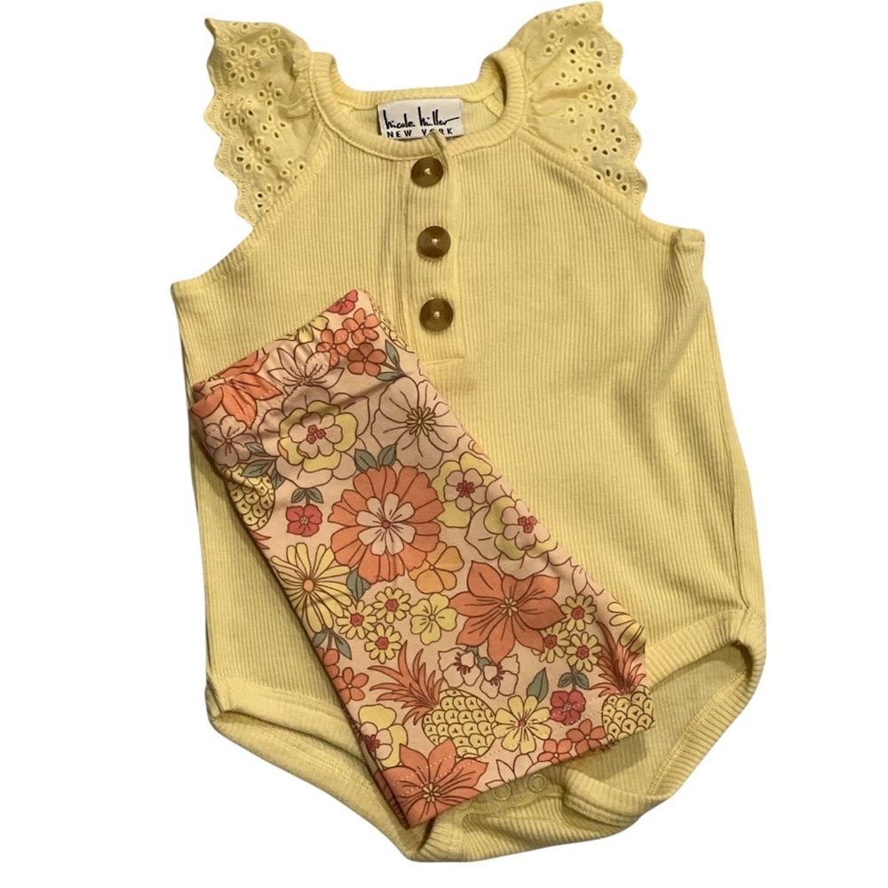 🌼 Sunny Days Floral Romper Set 🌼